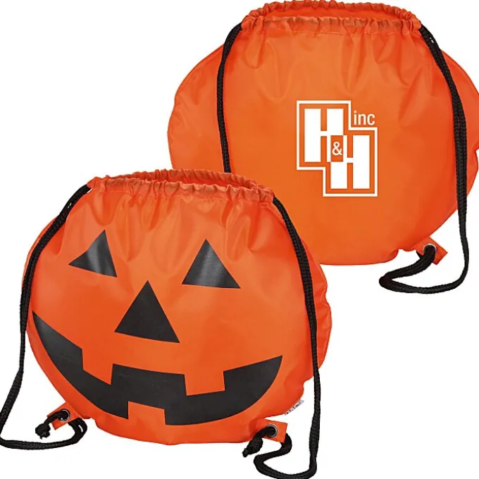 Reflective Pumpkin Drawstring Sportpack