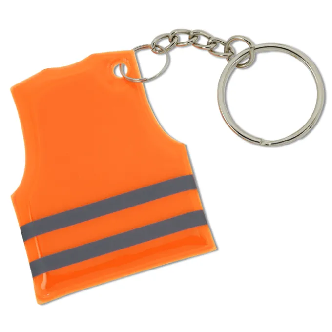 Reflective Safety Vest Keychain