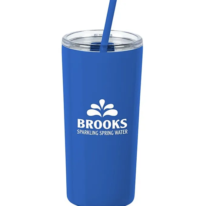 Refresh Baylos Vacuum Tumbler with Straw - 20 oz - 24 hr