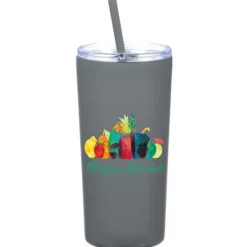 Refresh Baylos Vacuum Tumbler with Straw - 20 oz - Full Color