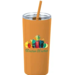 Refresh Baylos Vacuum Tumbler with Straw - 20 oz - Full Color