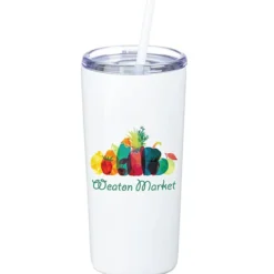 Refresh Baylos Vacuum Tumbler with Straw - 20 oz - Full Color