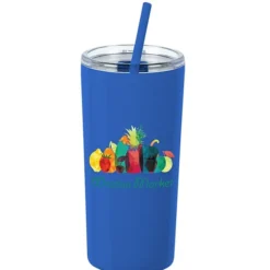 Refresh Baylos Vacuum Tumbler with Straw - 20 oz - Full Color