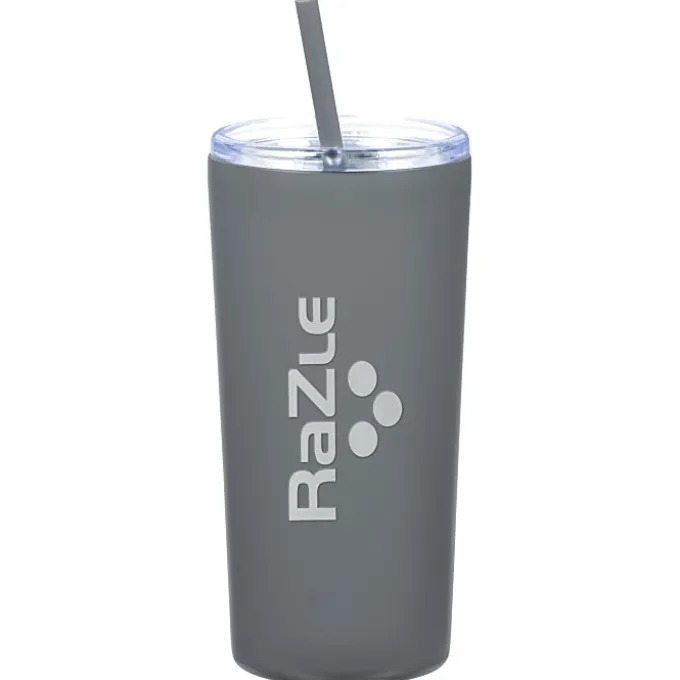 Refresh Baylos Vacuum Tumbler with Straw - 20 oz - Laser Engraved