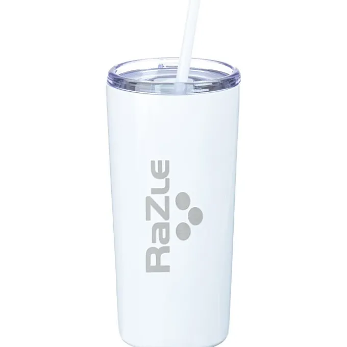 Refresh Baylos Vacuum Tumbler with Straw - 20 oz - Laser Engraved