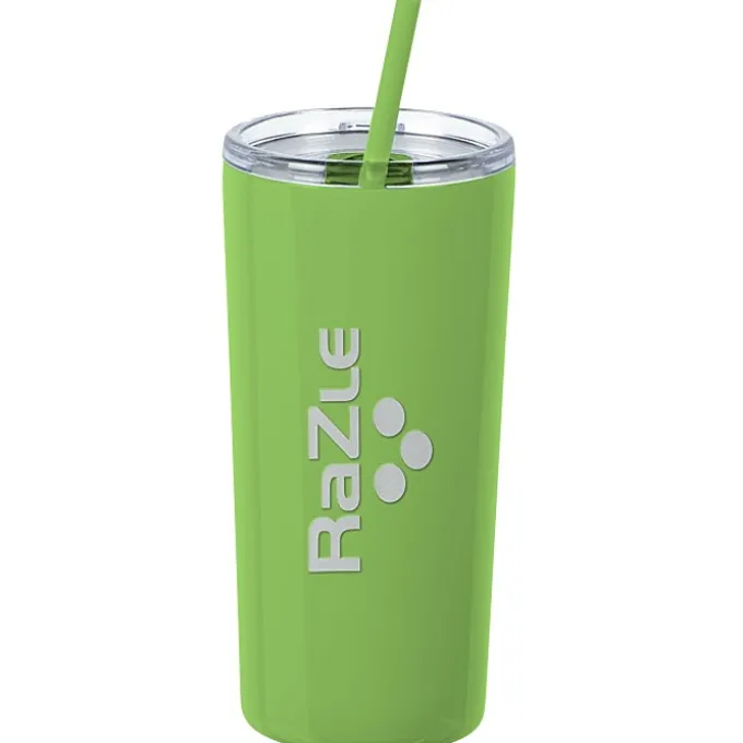 Refresh Baylos Vacuum Tumbler with Straw - 20 oz - Laser Engraved