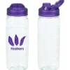 Refresh Clutch Water Bottle with Flip Lid - 20 oz - Clear
