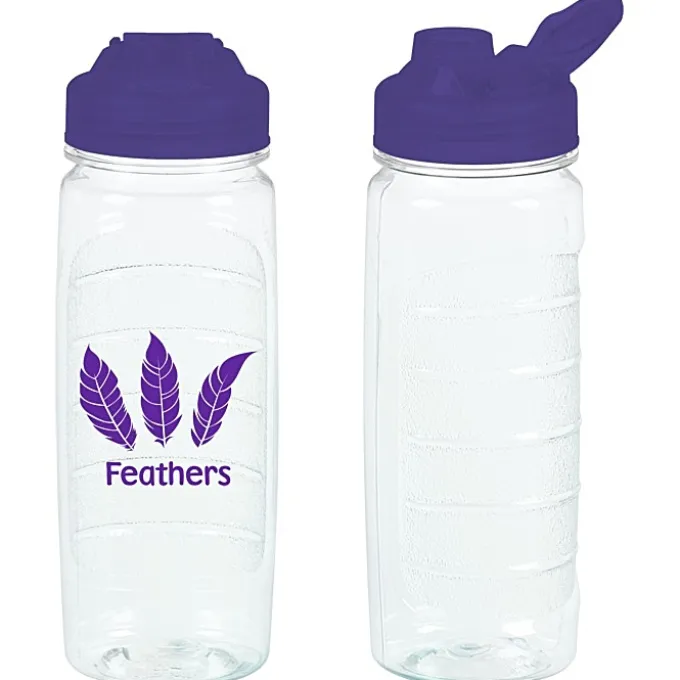 Refresh Clutch Water Bottle with Flip Lid - 20 oz - Clear