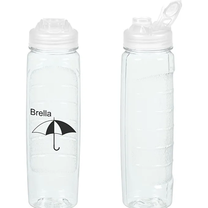 Refresh Clutch Water Bottle with Flip Lid - 28 oz - Clear