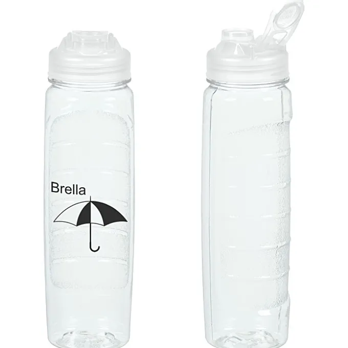 Refresh Clutch Water Bottle with Flip Lid - 28 oz - Clear