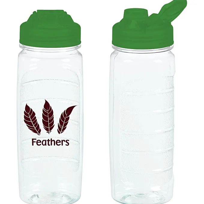 Refresh Clutch Water Bottle with Flip Lid - 20 oz - Clear - 24 hr