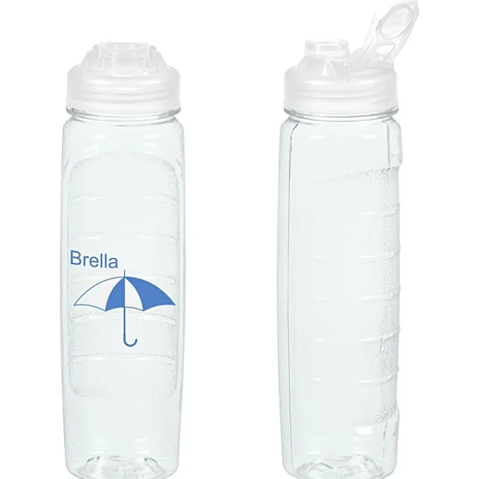 Refresh Clutch Water Bottle with Flip Lid - 28 oz - Clear - 24 hr