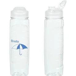 Refresh Clutch Water Bottle with Flip Lid - 28 oz - Clear - 24 hr