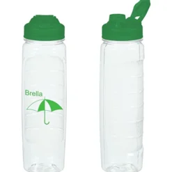 Refresh Clutch Water Bottle with Flip Lid - 28 oz - Clear - 24 hr