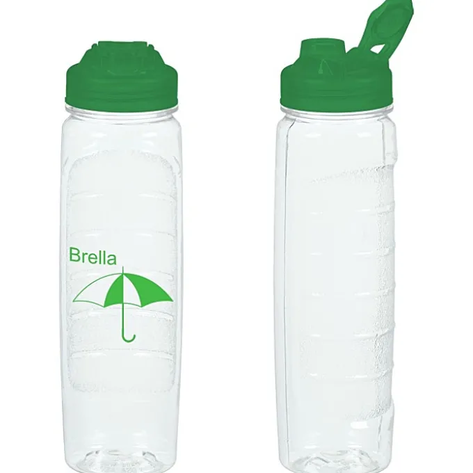 Refresh Clutch Water Bottle with Flip Lid - 28 oz - Clear - 24 hr