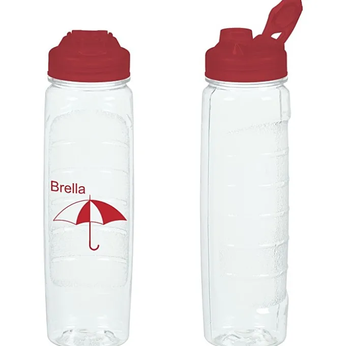 Refresh Clutch Water Bottle with Flip Lid - 28 oz - Clear - 24 hr
