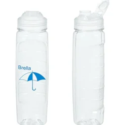 Refresh Clutch Water Bottle with Flip Lid - 28 oz - Clear - 24 hr