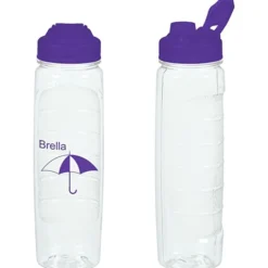 Refresh Clutch Water Bottle with Flip Lid - 28 oz - Clear - 24 hr