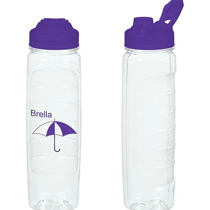 Refresh Clutch Water Bottle with Flip Lid - 28 oz - Clear - 24 hr
