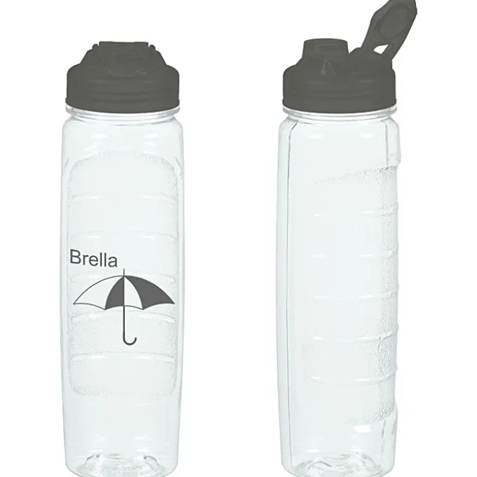 Refresh Clutch Water Bottle with Flip Lid - 28 oz - Clear - 24 hr