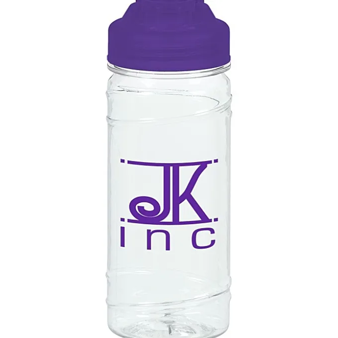 Refresh Cyclone Water Bottle with Flip Lid - 16 oz - Clear