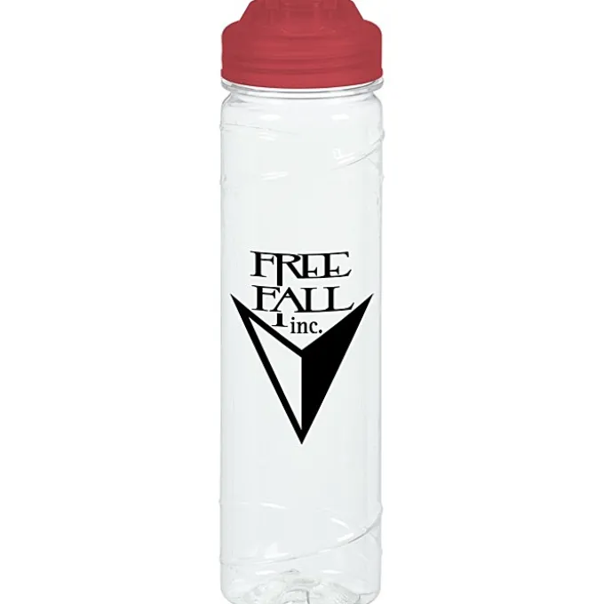 Refresh Cyclone Water Bottle with Flip Lid - 24 oz - Clear - 24 hr