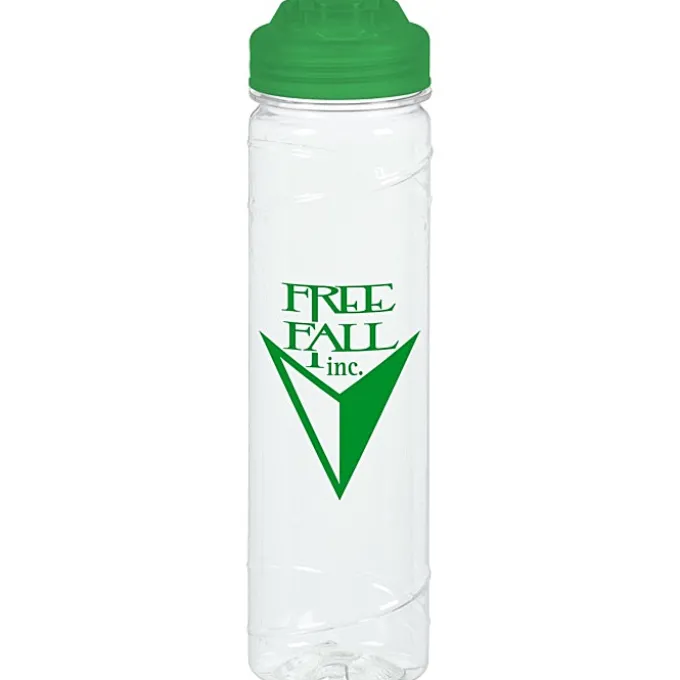 Refresh Cyclone Water Bottle with Flip Lid - 24 oz - Clear - 24 hr