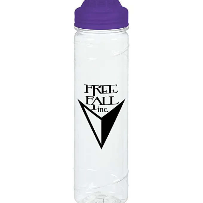 Refresh Cyclone Water Bottle with Flip Lid - 24 oz - Clear - 24 hr