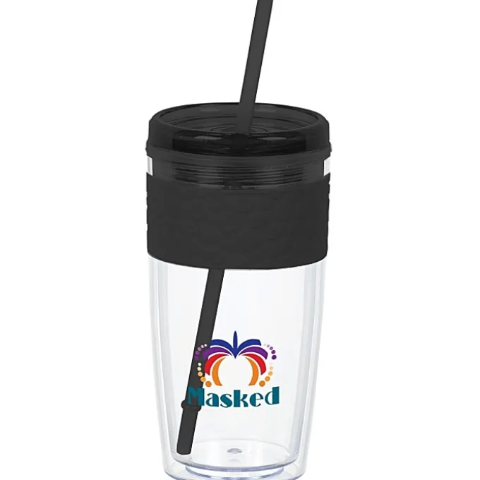 Refresh Pebble Tumbler with Straw - 16 oz - Full Color