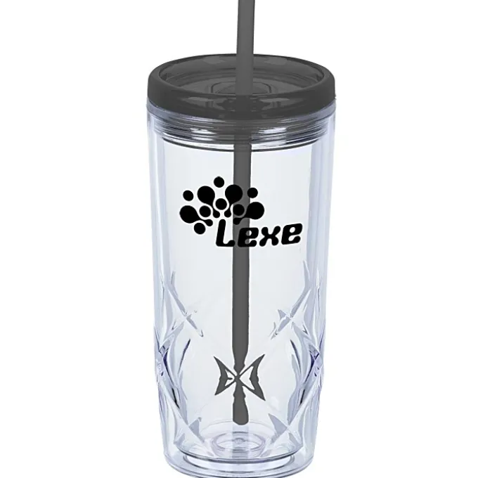 Refresh Simplex Tumbler with Straw - 16 oz - Clear