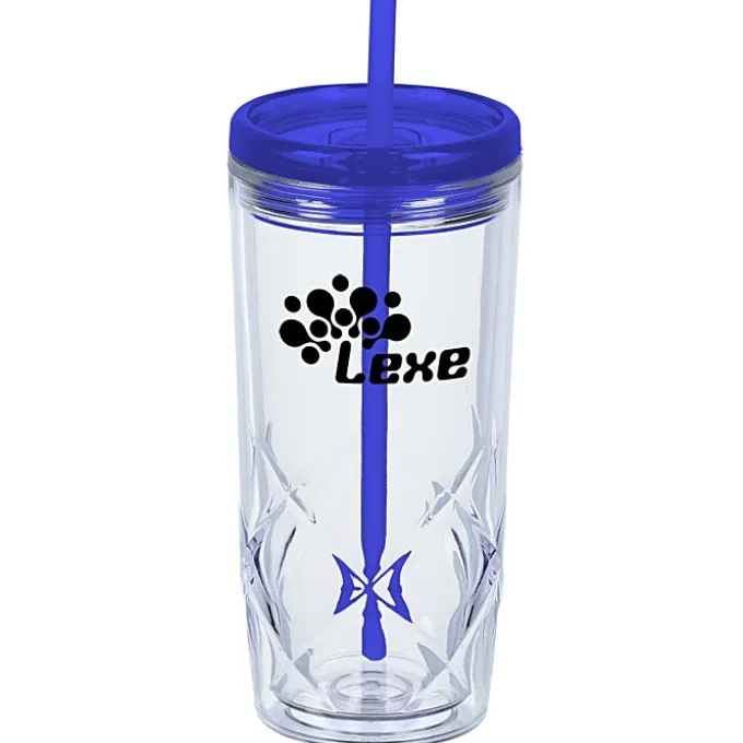 Refresh Simplex Tumbler with Straw - 16 oz - Clear