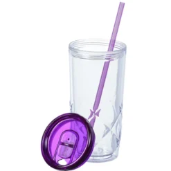 Refresh Simplex Tumbler with Straw - 16 oz - Clear