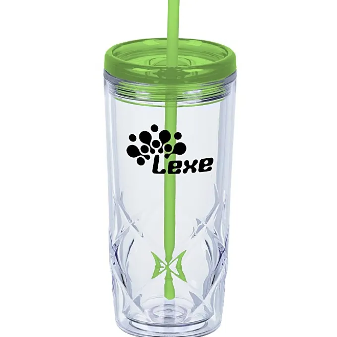 Refresh Simplex Tumbler with Straw - 16 oz - Clear