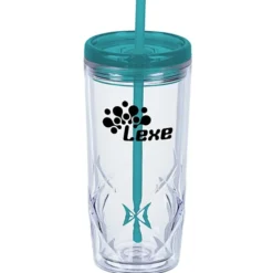 Refresh Simplex Tumbler with Straw - 16 oz - Clear