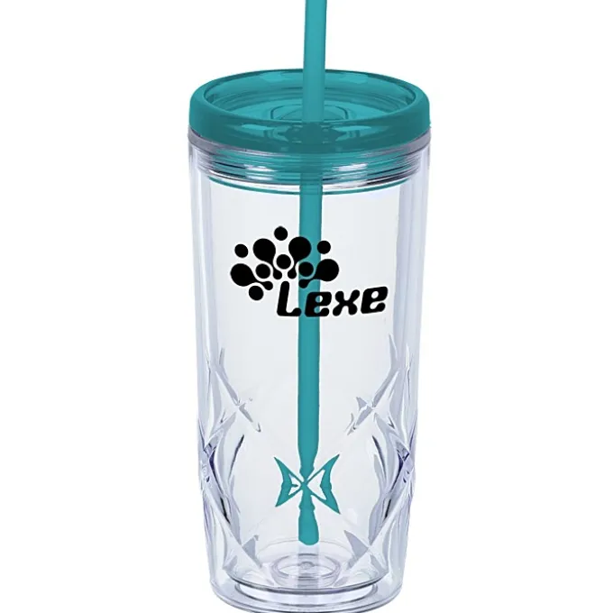 Refresh Simplex Tumbler with Straw - 16 oz - Clear