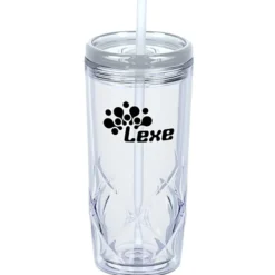 Refresh Simplex Tumbler with Straw - 16 oz - Clear
