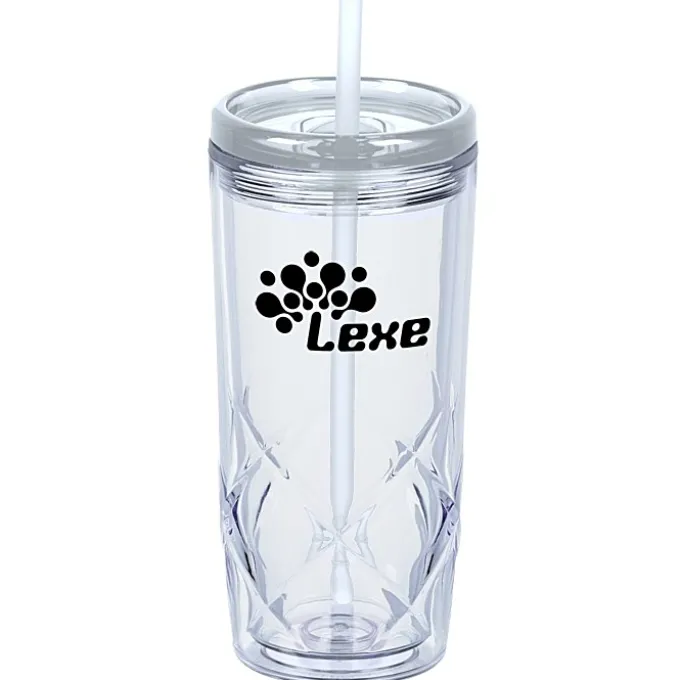 Refresh Simplex Tumbler with Straw - 16 oz - Clear
