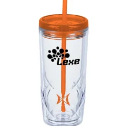 Refresh Simplex Tumbler with Straw - 16 oz - Clear