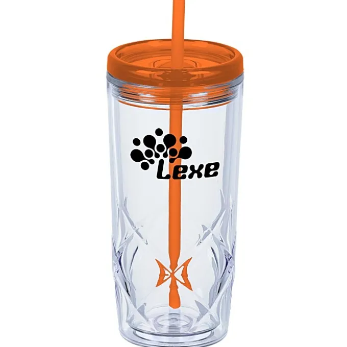 Refresh Simplex Tumbler with Straw - 16 oz - Clear