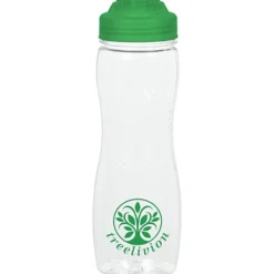Refresh Zenith Water Bottle with Flip Lid - 24 oz - Clear