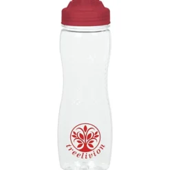 Refresh Zenith Water Bottle with Flip Lid - 24 oz - Clear