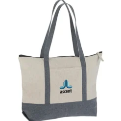 Repose 10-oz Zippered Tote - Embroidered
