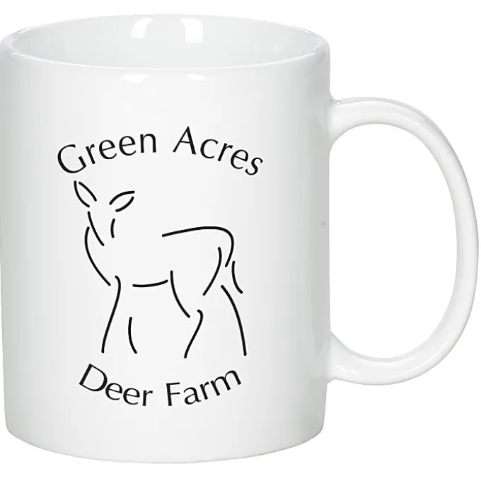 Restaurant Vitrified Coffee Mug - 10 oz - 24 hr