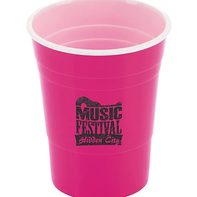 Reusable Plastic Party Cup - 16 oz - 24 hr
