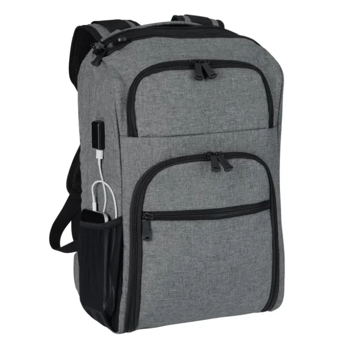RFID Laptop Backpack - Embroidered- 24 hr