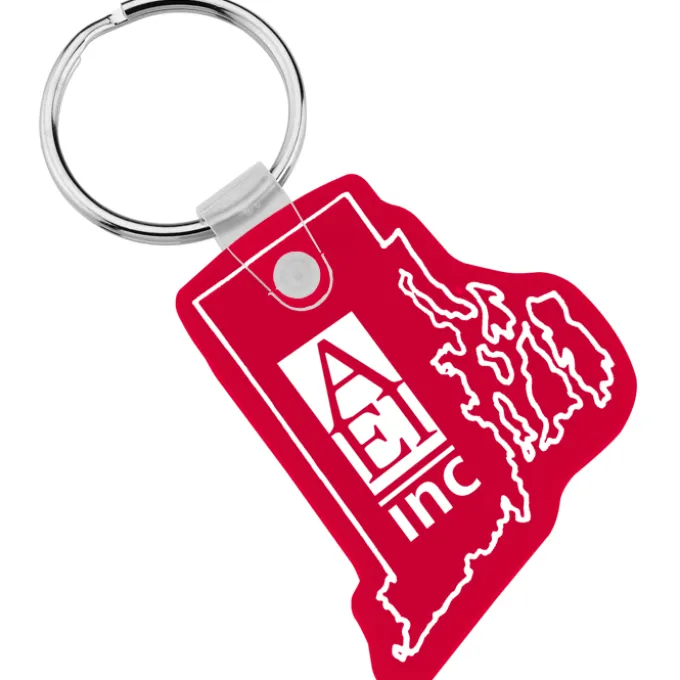 Rhode Island Soft Keychain - Translucent