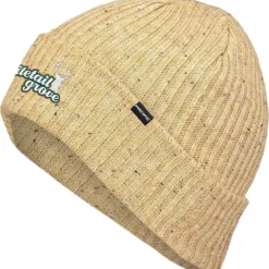 Rib Knit Tweed Beanie