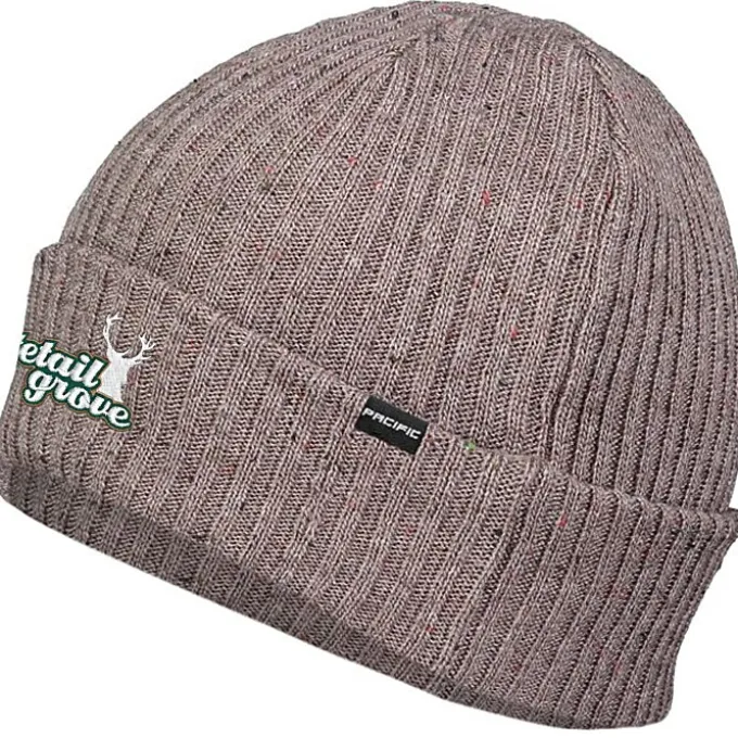 Rib Knit Tweed Beanie
