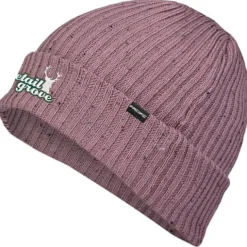 Rib Knit Tweed Beanie