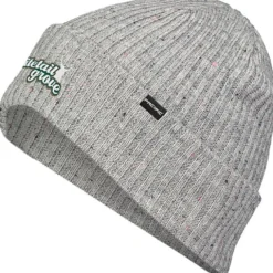 Rib Knit Tweed Beanie